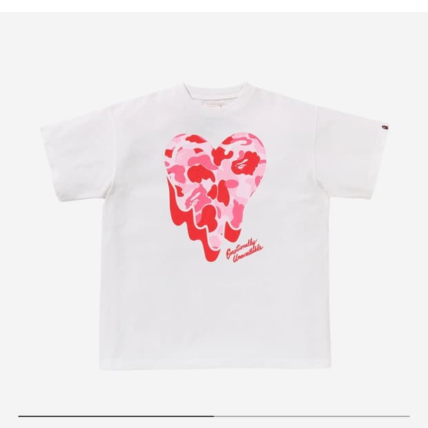 베이프 e.u. 카모 티셔츠 bape emotionally abccamo