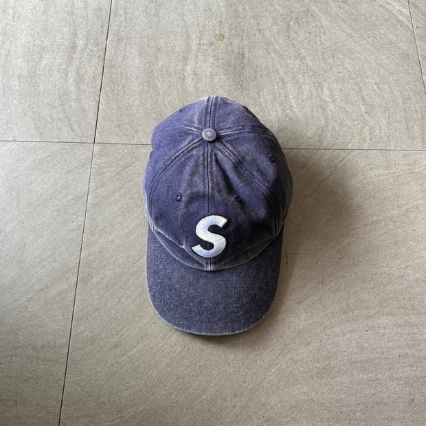 23SS 슈프림 피그먼트 S로고 6패널 캡