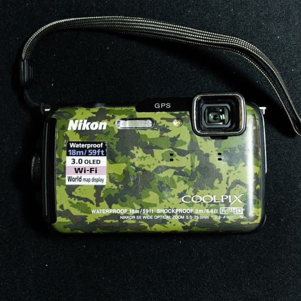 니콘 쿨픽스 aw110 카모