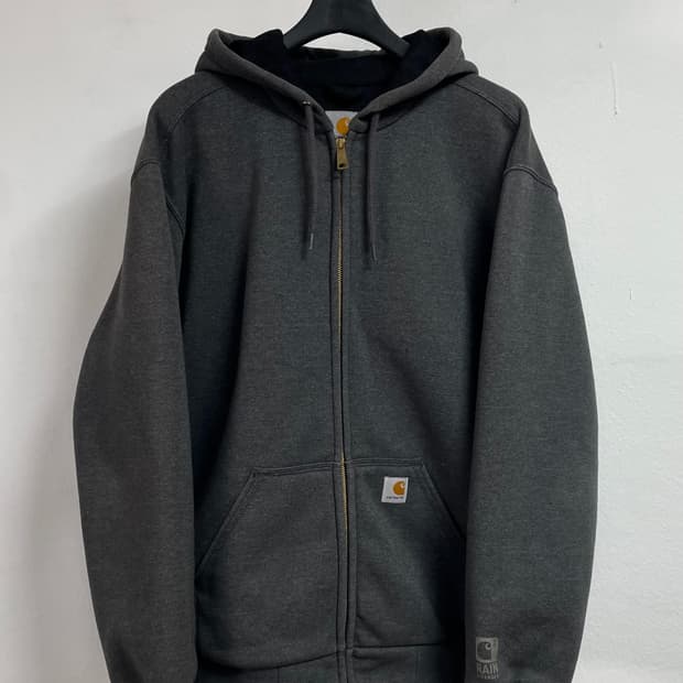 칼하트 그레이 써멀 후드집업 (on.172)  