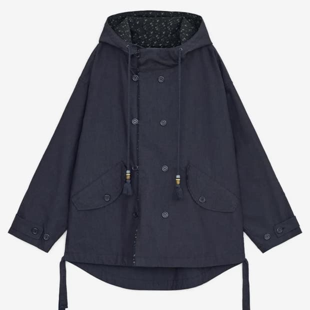 당일배송) 허그유어스킨 워시드 필드 자켓 (네이비)