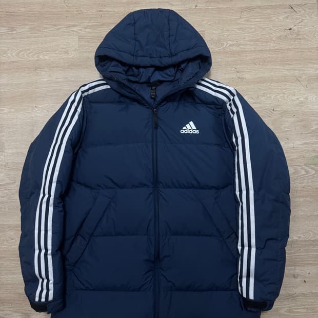 아디다스 삼바로고 덕다운 롱패딩