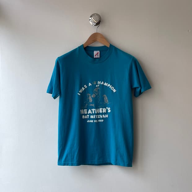 80‘s USA “I was a champion” T-shirt M