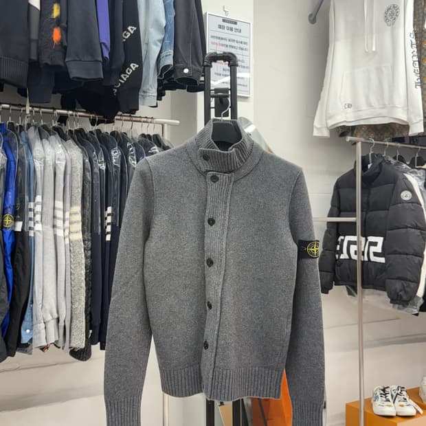 [L] 스톤아일랜드 울 집업 가디건