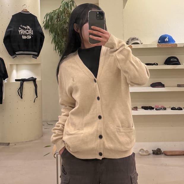 폴로 랄프로렌 포니 자수 코튼 니트 가디건 U482