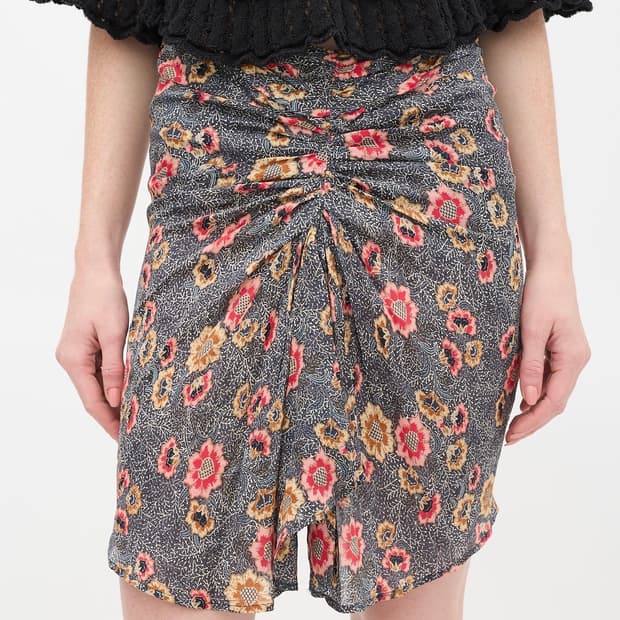 이자벨마랑 꽃 프린트 스커트 