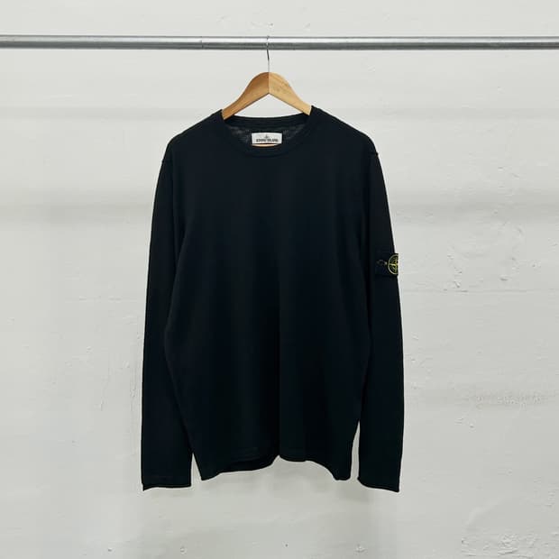 스톤아일랜드 와펜 코튼 니트 