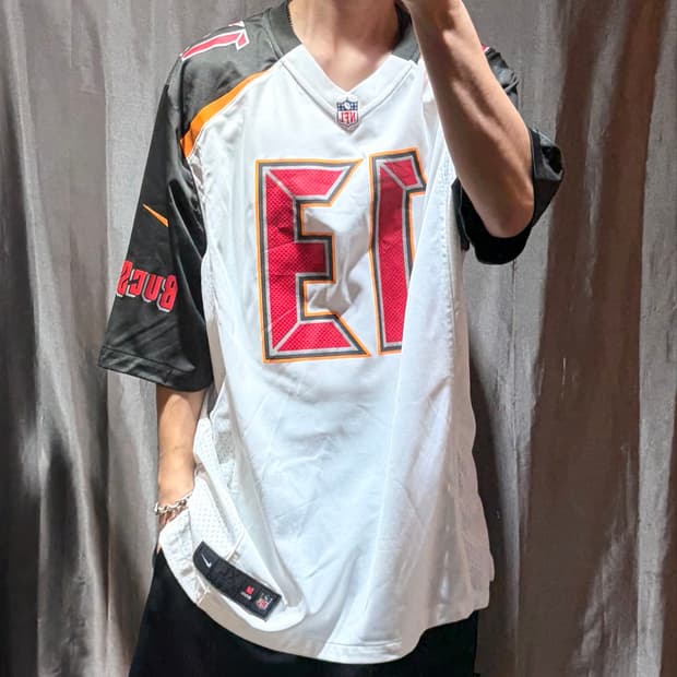 XL NFL x NIKE EVANS 13 넘버링 풋볼 하프 져지