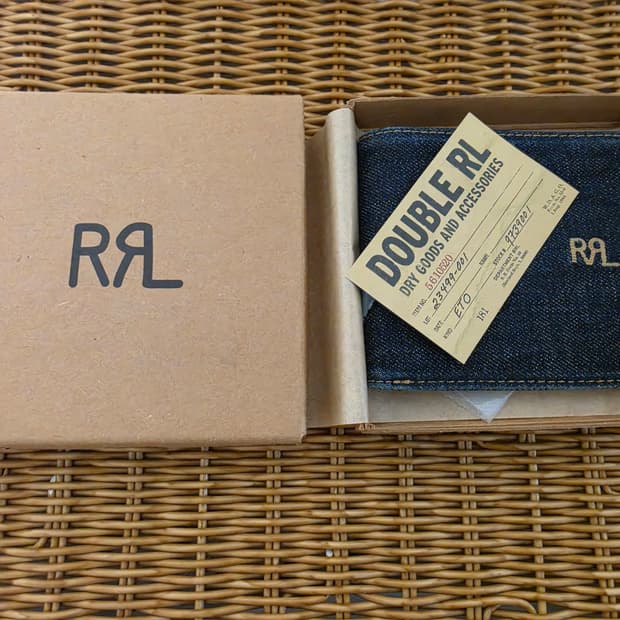 RRL 더블알엘 인디고 데님 빌폴드 지갑