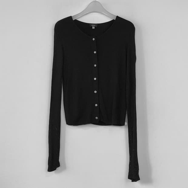 베르사체 블랙 니트 가디건