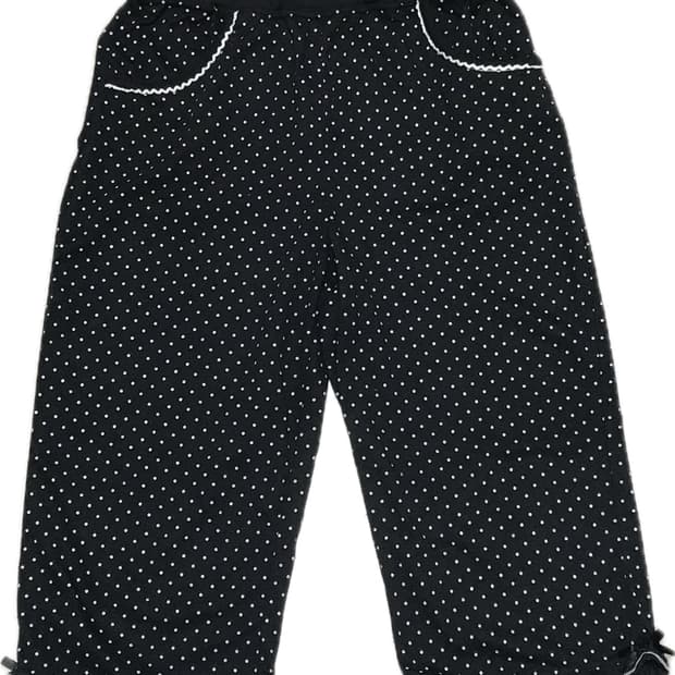 모리걸 소녀st 도트 카프리팬츠
