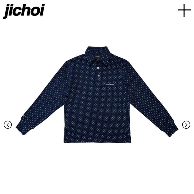 지초이 컴포트 26-001 버스데이 에디션 셔츠 도트 네이비