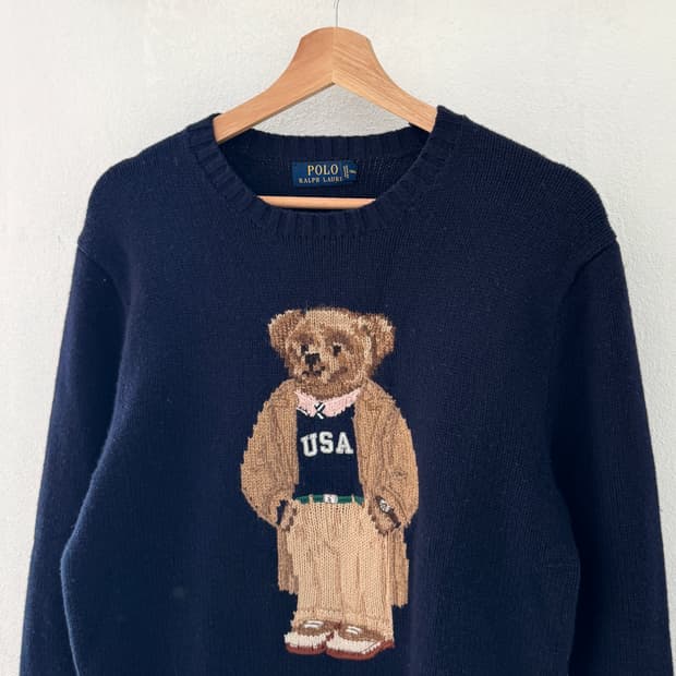 폴로 베어 울캐시미어 니트