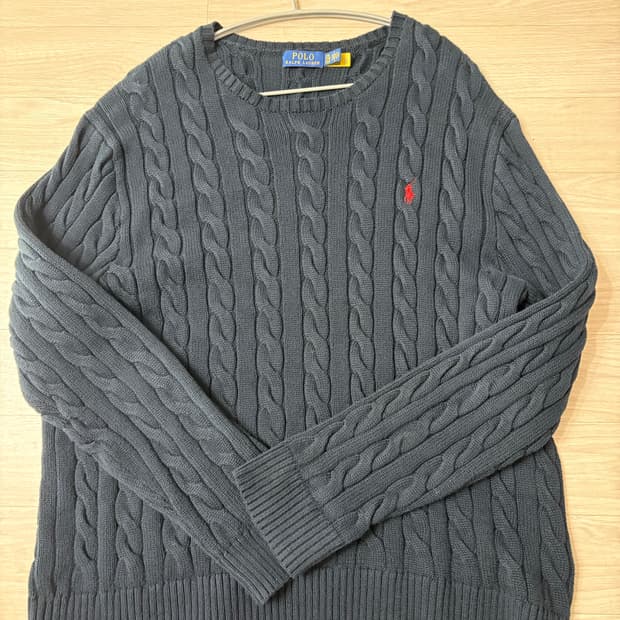 폴로 랄프로렌 꽈배기니트 네이비 2XL