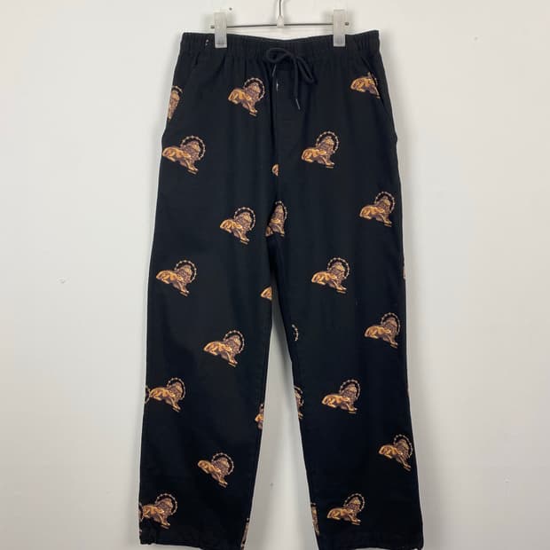 위캔더스 블랙 사자로고 킹 코튼팬츠 M