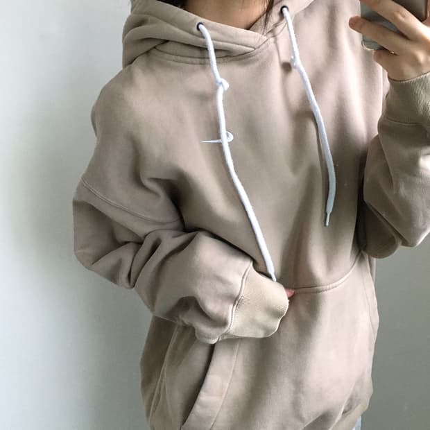 Nike 나이키 NRG 베이지 스우시 후디