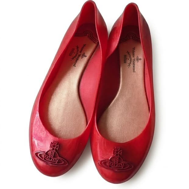 Vivienne westwood 멜리사 비비안 플랫슈즈 레드