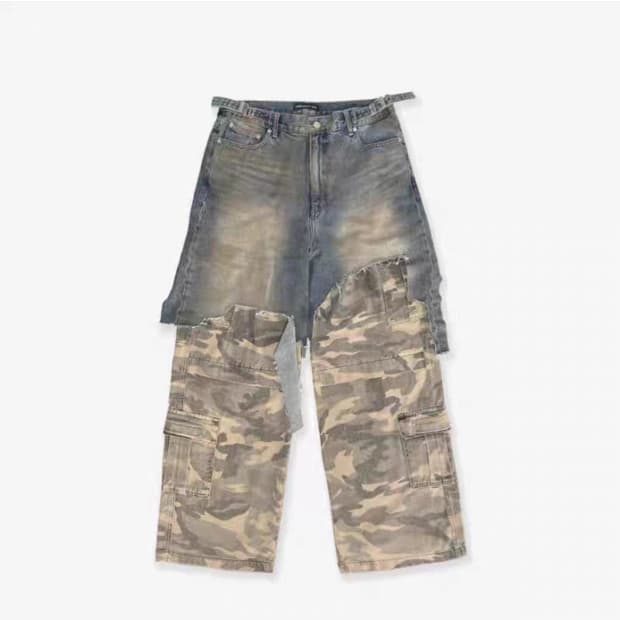 교신 가능! 프로젝트gr 레이어드 카고 팬츠