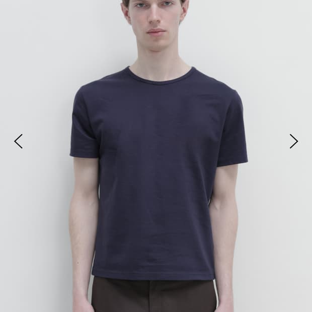 LES pin t-shirt 퍼플블루 50사이즈
