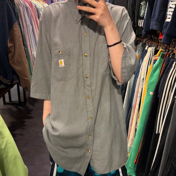 [IM] Carhartt 칼하트 반팔 셔츠 라이트 그레이