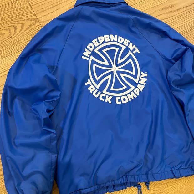 빈티지 인디펜던트 트럭 코치자켓 블루