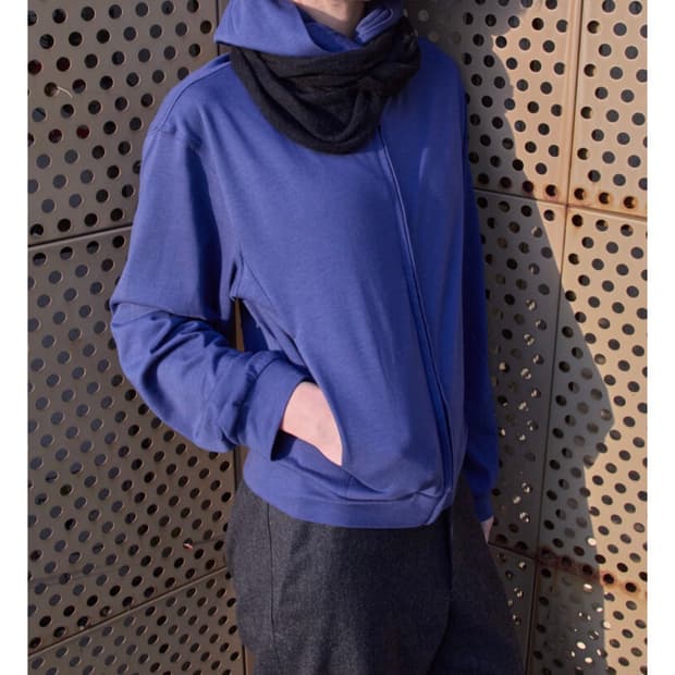 (구매) 4 머듈 라운지 집업 블루