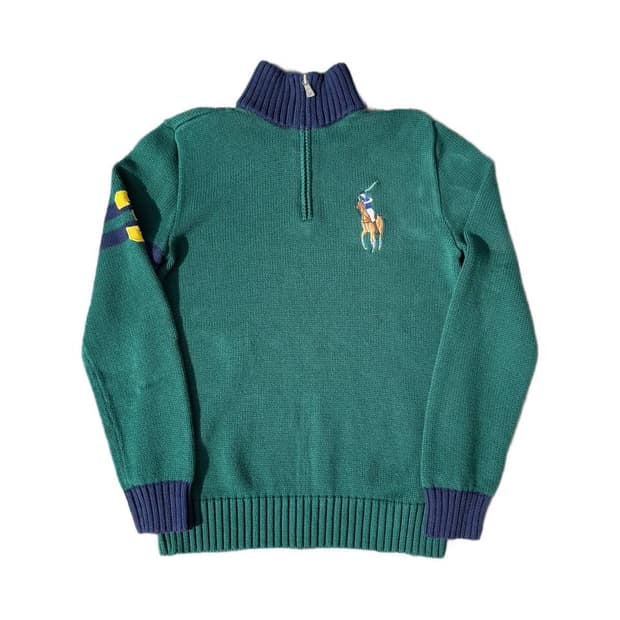 PRL quarter zip cotton sweater