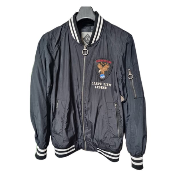 🔥지프 와펜 자수 블랙 항공 점퍼🔥