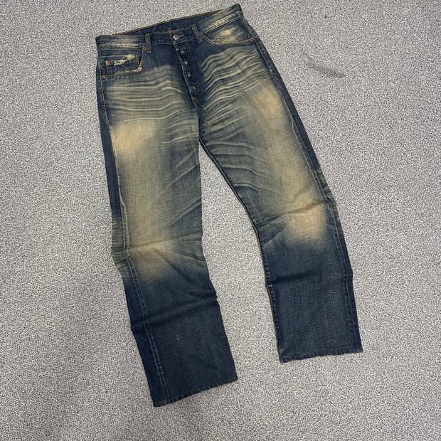 리바이스 워싱 데님팬츠 