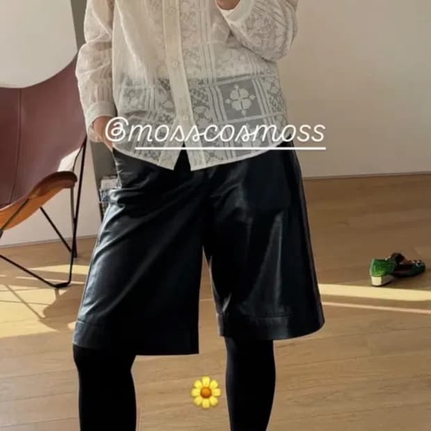 코스모스 cosmoss 퍼프레이스셔츠 새상품