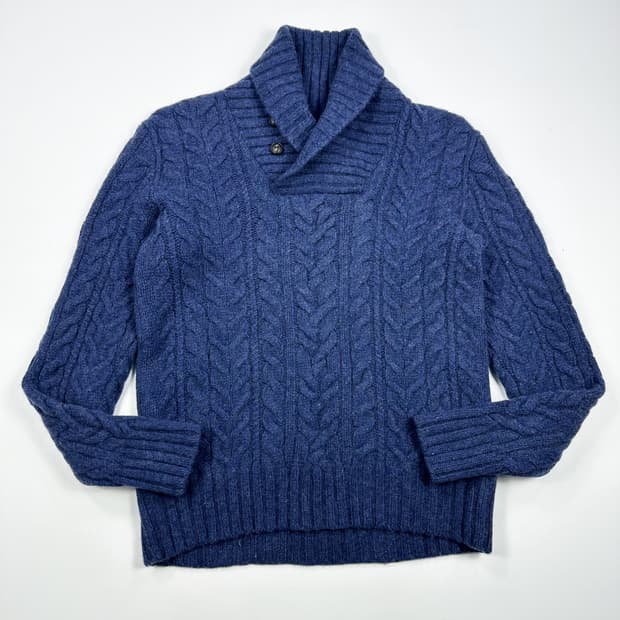 폴로 랄프로렌 클래식 케이블 숄카라 니트 M