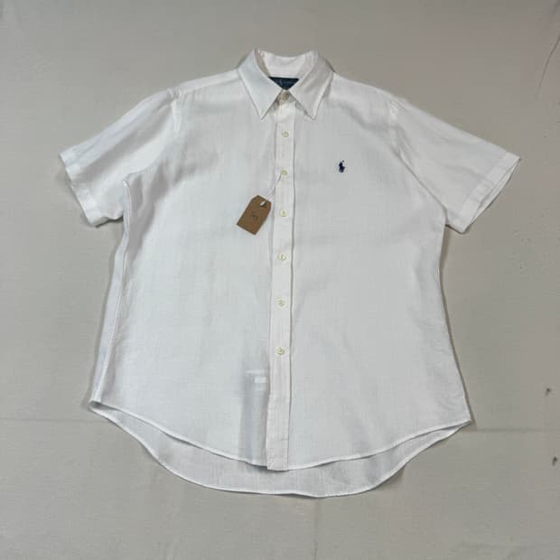 L) 폴로 랄프로렌 클래식핏 화이트 린넨 셔츠 T93