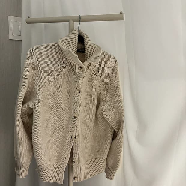 에잇세컨즈 카라니트가디건 아이보리 m