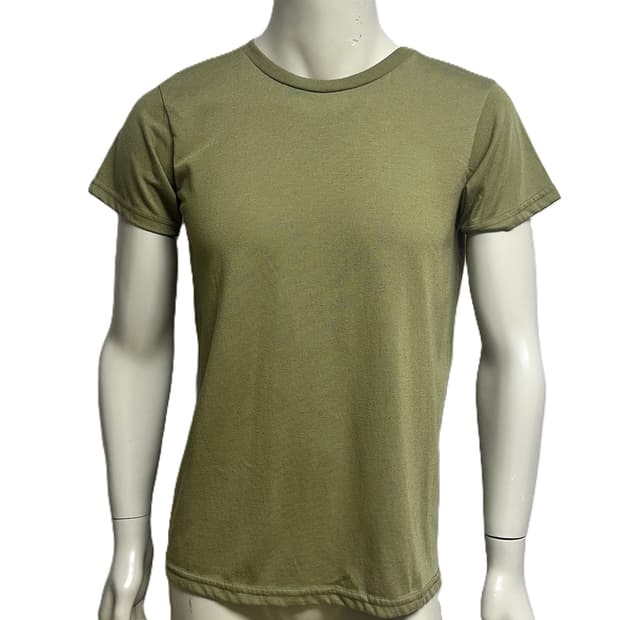 미군 카키색 라운드 반팔 티셔츠 (M) (9) (만원샵)