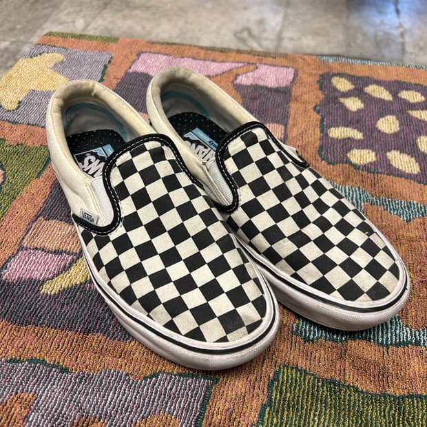반스 체커보드 슬립온 (250)