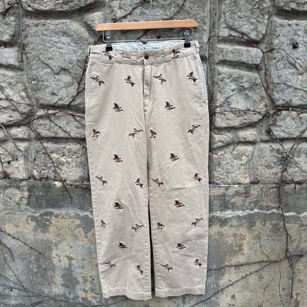 폴로 랄프로렌 빈티지 청둥오리 자수 치노 팬츠 30/30