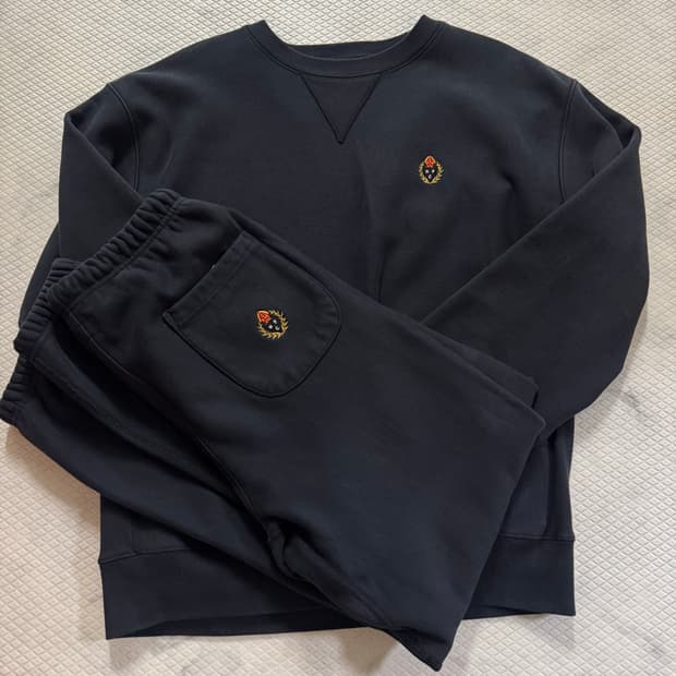 헤리티지플로스 헤비웨이트 스웻 셋업 블랙 팝니다