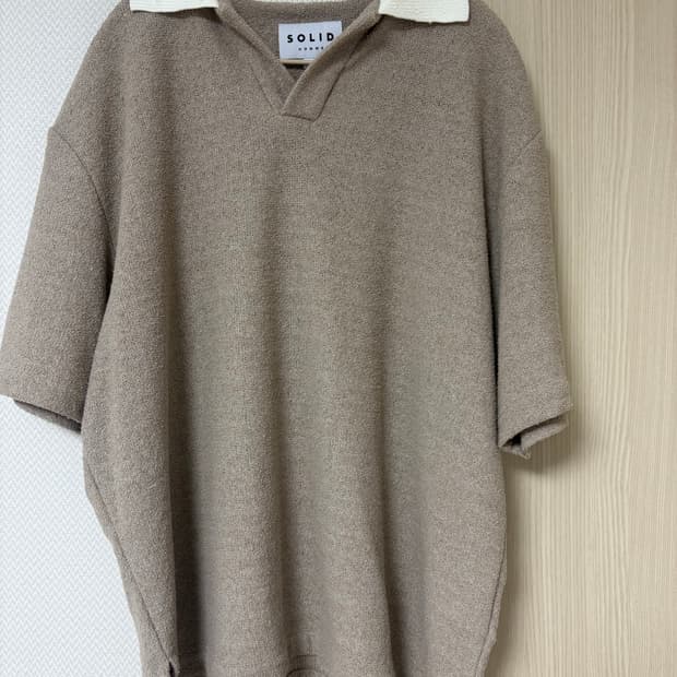 솔리드 옴므 테리pk셔츠 105사이즈