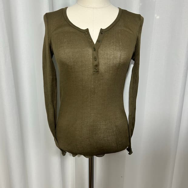 ISABEL MARANT 이자벨마랑 25fw 카키단색면긴팔티셔츠 새상품