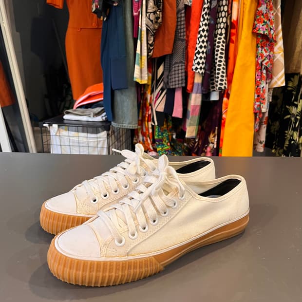 피에프 플라이어스 캔버스 로우 스니커즈 아이보리 (285mm)