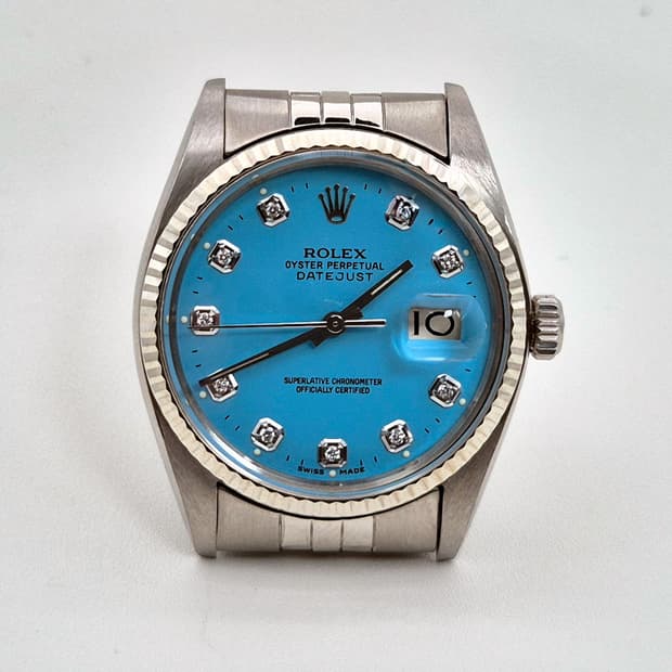 롤렉스 데이저스트 16014 스카이블루 10포인트 천연다이아