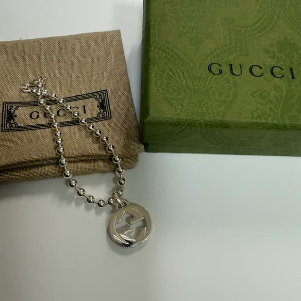구찌 실버 팔찌 정품 새상품
