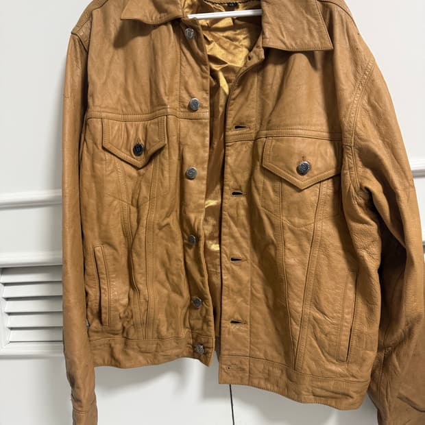 발렌티노 빈티지 레더자켓 L사이즈