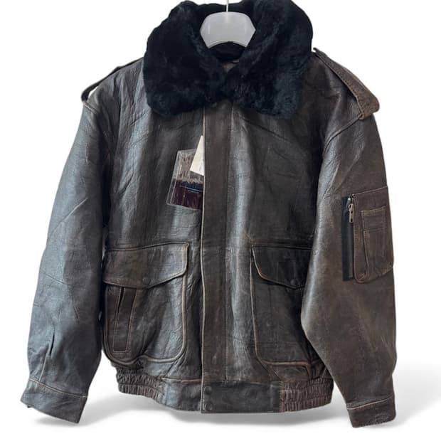 SUB URBAN 재퍄니즈 G-1  양가죽 봄버 자켓 M