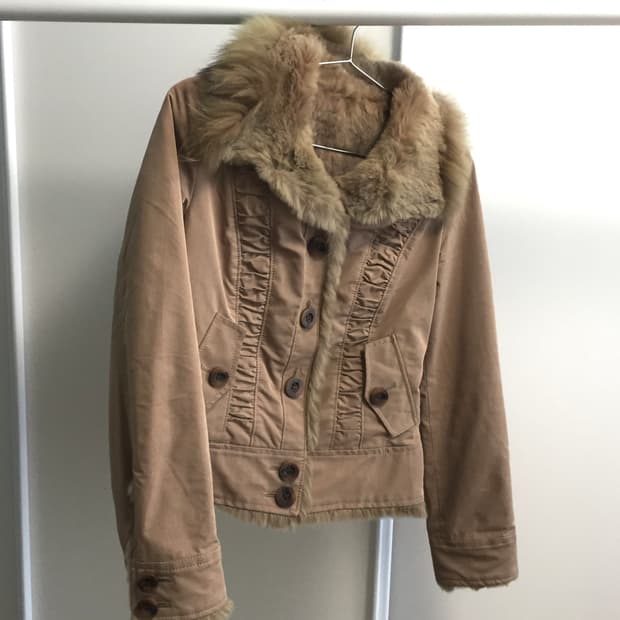 00s Reversible Fur Jacket 갸루 오네갸루 y2k