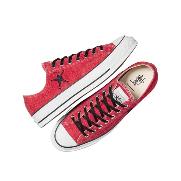 컨버스 x 스투시 척 70 로우 포피 레드