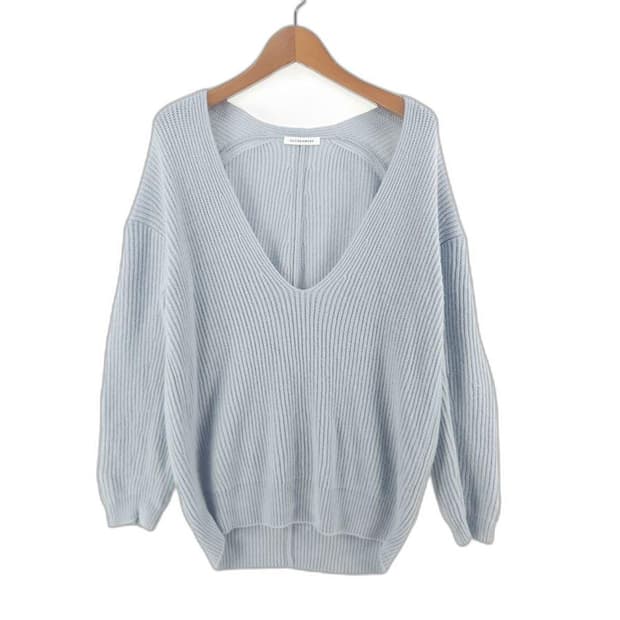 [여90(F)]더캐시미어 브이넥 캐시미어 니트[Y62-025]