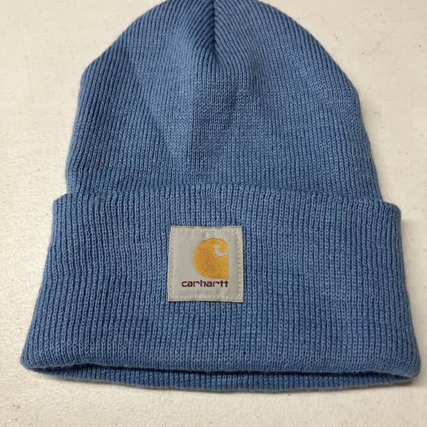 칼하트 로고 패치 워치햇 비니 블루