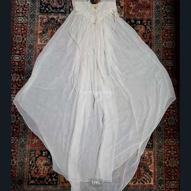 명품 수입 잠옷 나이트 웨어 Jonquil 시쓰루 피치