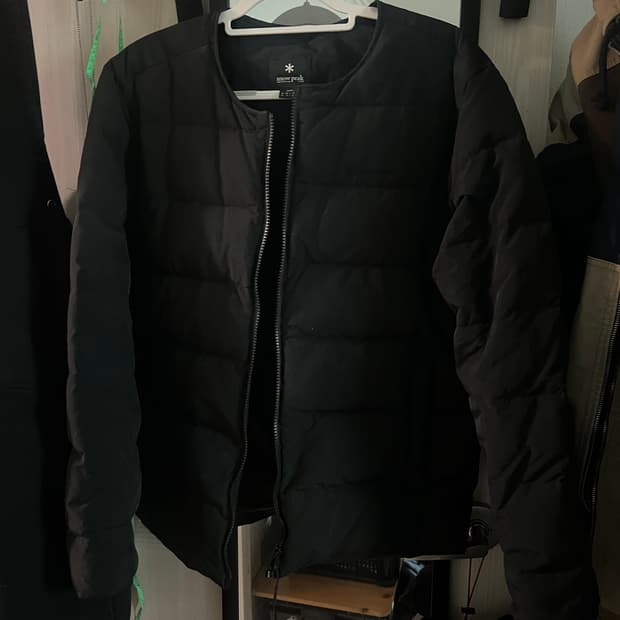 스노우피크 블랙 패딩 자켓